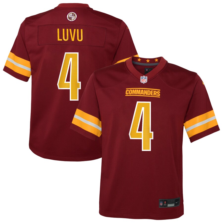 Youth Washington Commanders Frankie Luvu Nike Burgundy Team Game Jersey - U-jersey