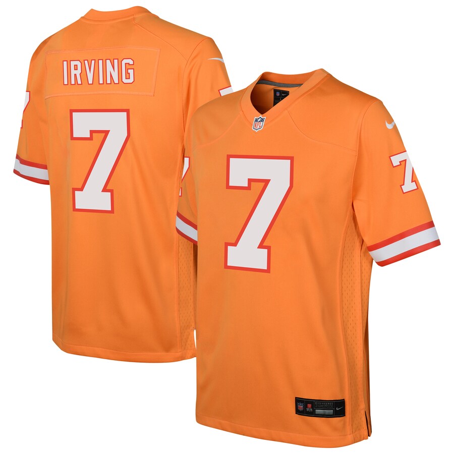 Youth Tampa Bay Buccaneers Bucky Irving Nike Orange Alternate Game Jersey - U-jersey