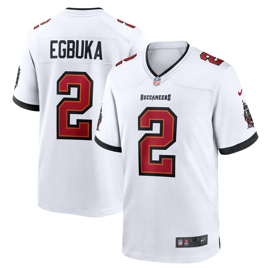 Men's Tampa Bay Buccaneers Emeka Egbuka Nike White Game Jersey - U-jersey