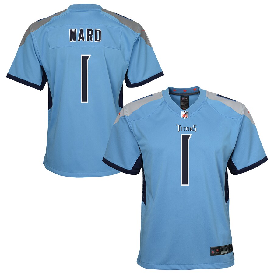 Youth Tennessee Titans Cameron Ward Nike Light Blue Team Game Jersey - U-jersey