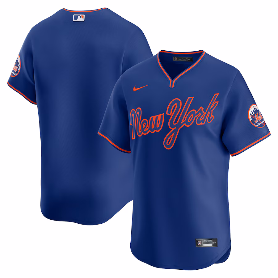 Men's New York Mets Nike Rush Blue Alternate Limited Jersey - U-jersey