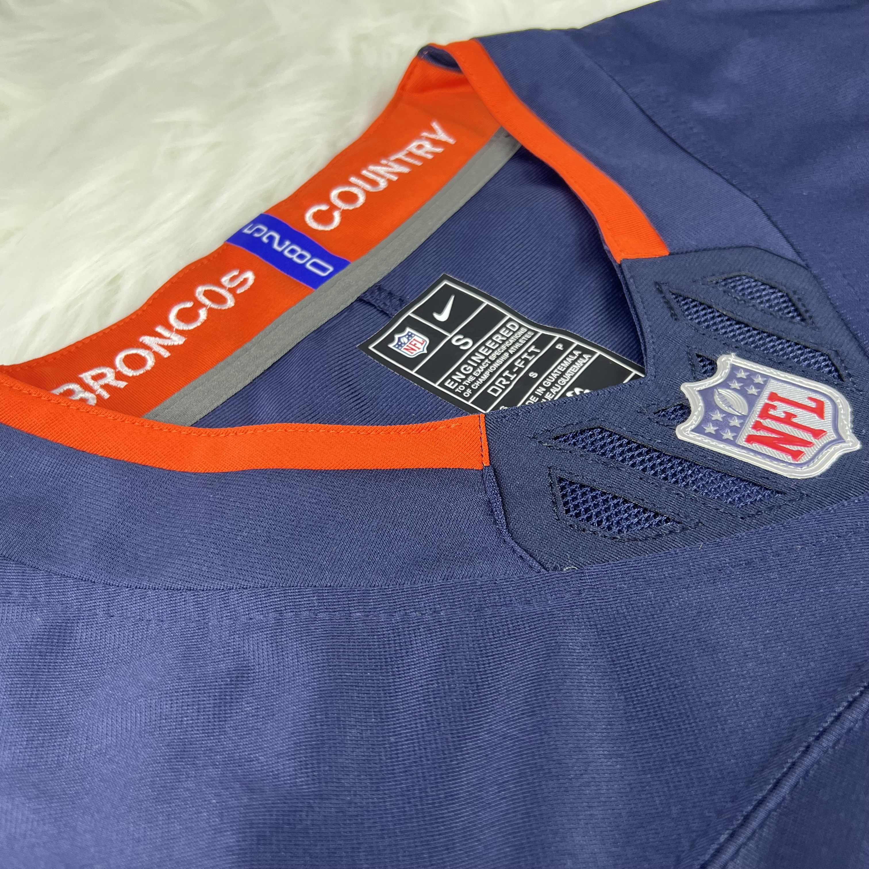 [Diamond-Studded Collector's Edition] Men's Denver Broncos Bo Nix Nike Navy Alternate Vapor F.U.S.E. Limited Jersey - U-jersey