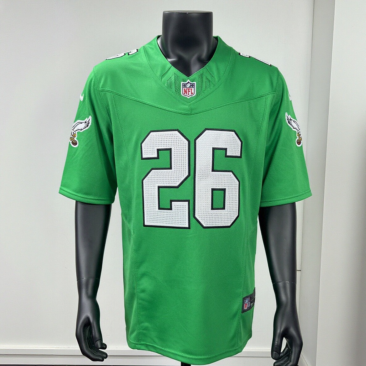 [Diamond-Studded Collector's Edition] aquon Barkley Philadelphia Eagles  Alternate Vapor F.U.S.E. Limited Jersey - Kelly Green - U-jersey