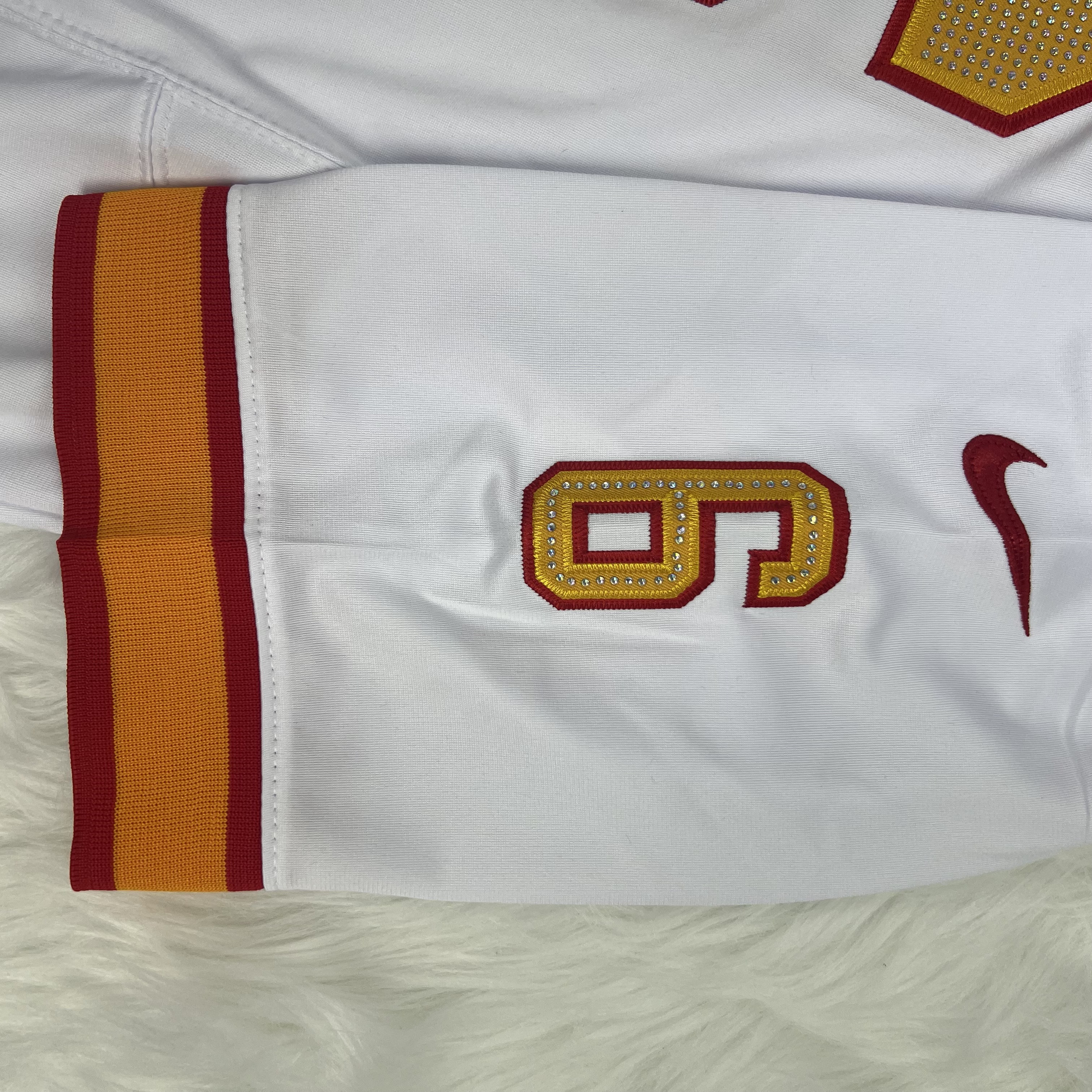 [Diamond-Studded Collector's Edition] Baker Mayfield '76 Tampa Bay Buccaneers  Vapor F.U.S.E. Player Limited Jersey - White - U-jersey