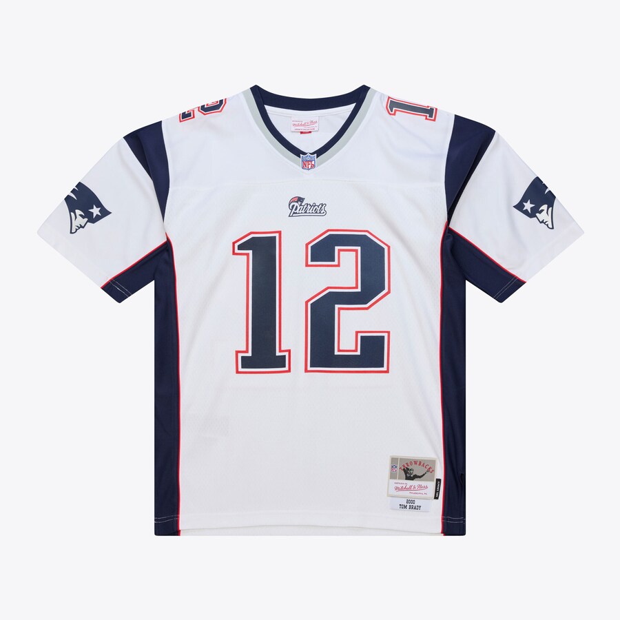 Men's New England Patriots Tom Brady Mitchell & Ness White 2000 Legacy Replica Jersey - U-jersey