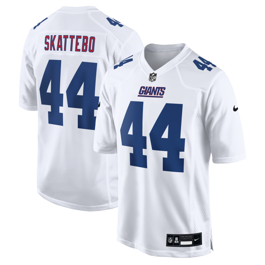 Men's New York Giants Cam Skattebo Nike Tundra White Fashion Game Jersey - U-jersey