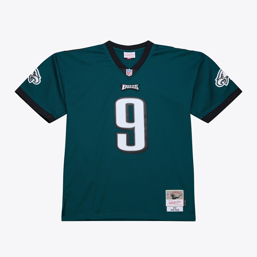 Men's Philadelphia Eagles Nick Foles Mitchell & Ness Midnight Green Legacy Replica Jersey - U-jersey