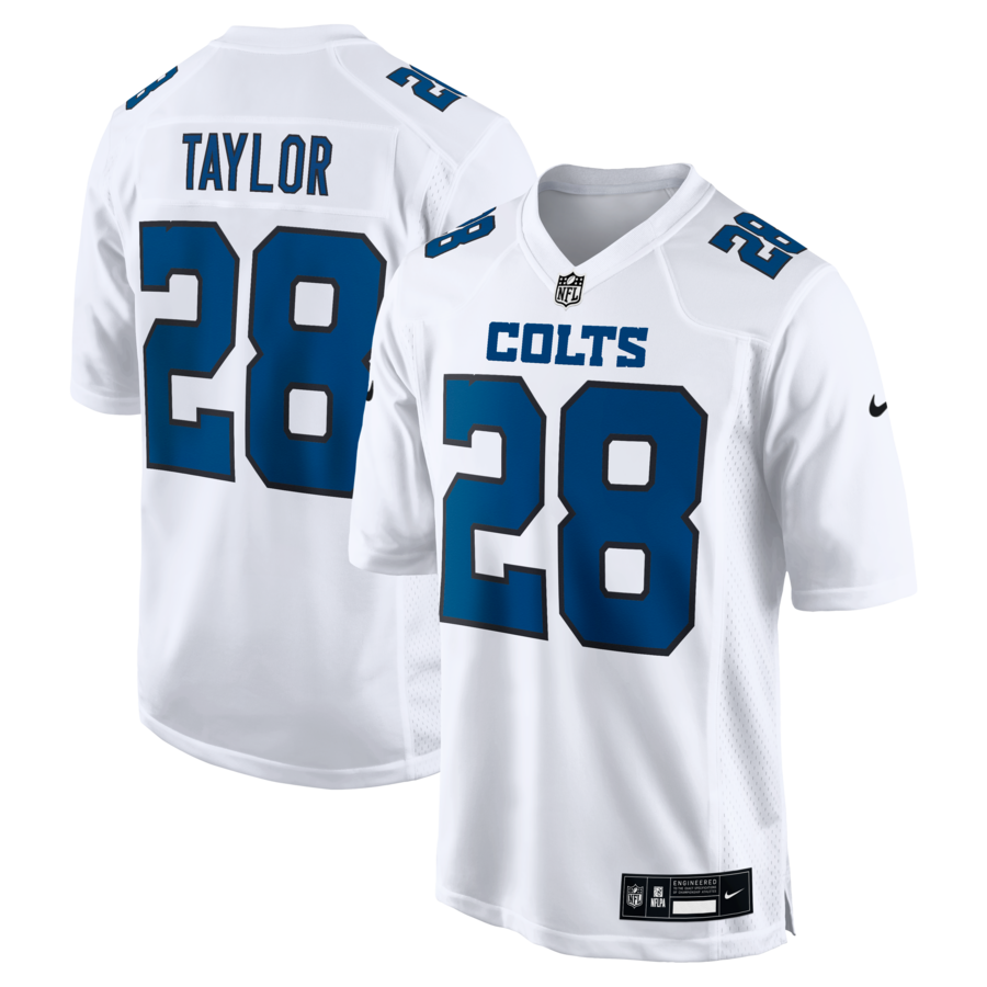 Men's Indianapolis Colts Jonathan Taylor Nike Tundra White Fashion Game Jersey - U-jersey