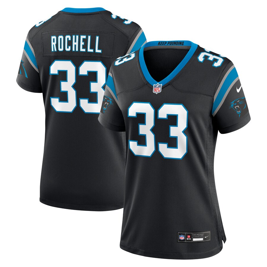 Women's Carolina Panthers Robert Rochell Nike Black Team Game Jersey - U-jersey
