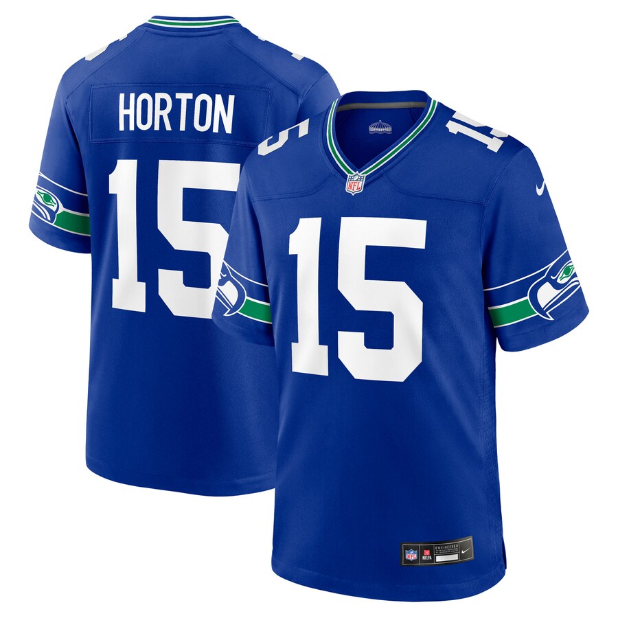 Men's Seattle Seahawks Tory Horton Nike Royal Alternate 2 Game Jersey - U-jersey