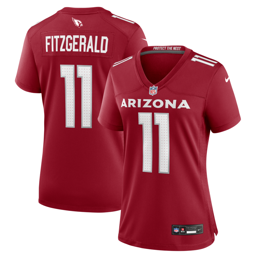 Women's Arizona Cardinals Larry Fitzgerald Nike Cardinal Team Retired Game Jersey - U-jersey