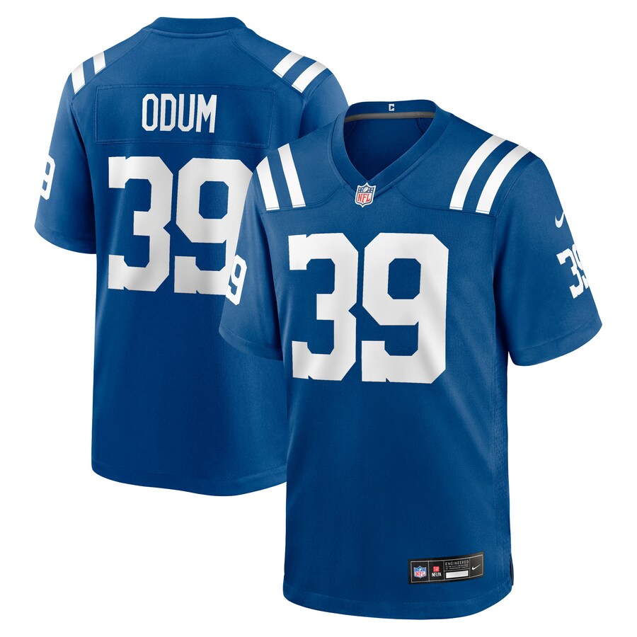 Men's Indianapolis Colts George Odum Nike Royal Team Game Jersey - U-jersey