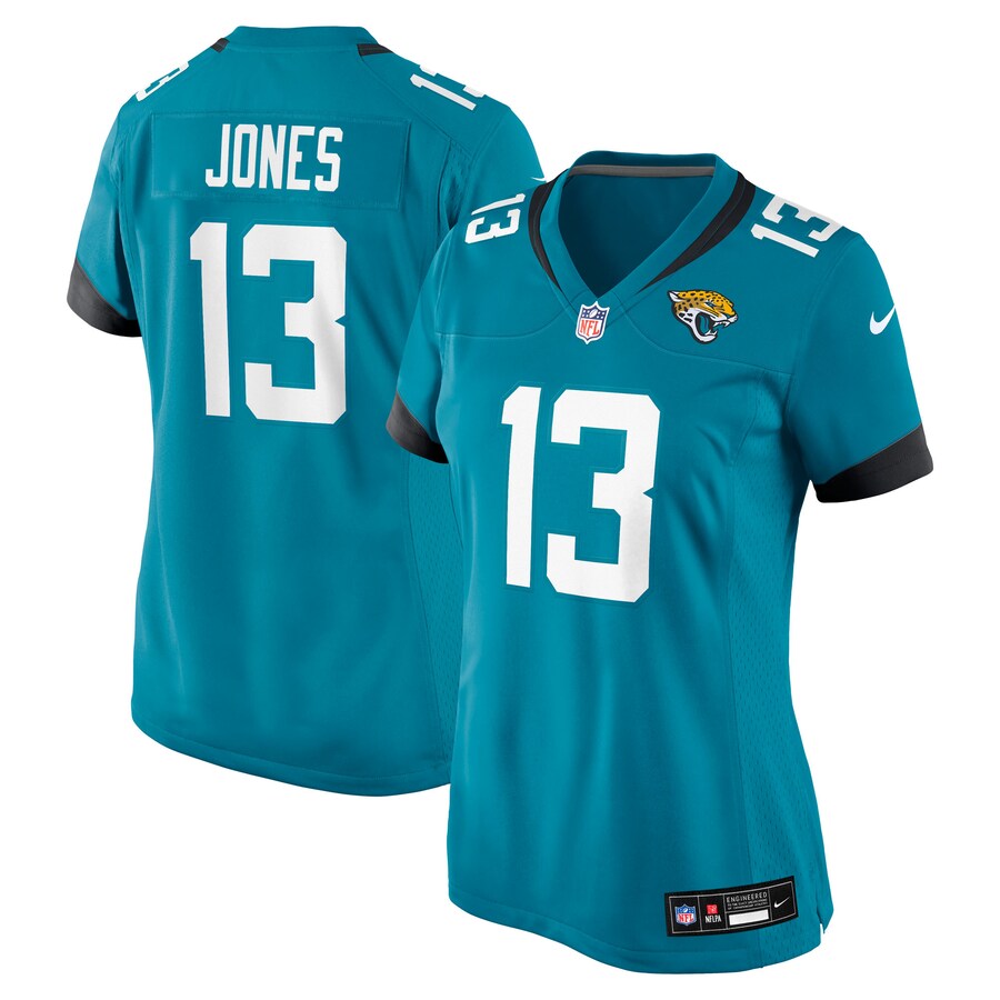 Women's Jacksonville Jaguars Tim Jones Nike Teal Team Game Jersey - U-jersey