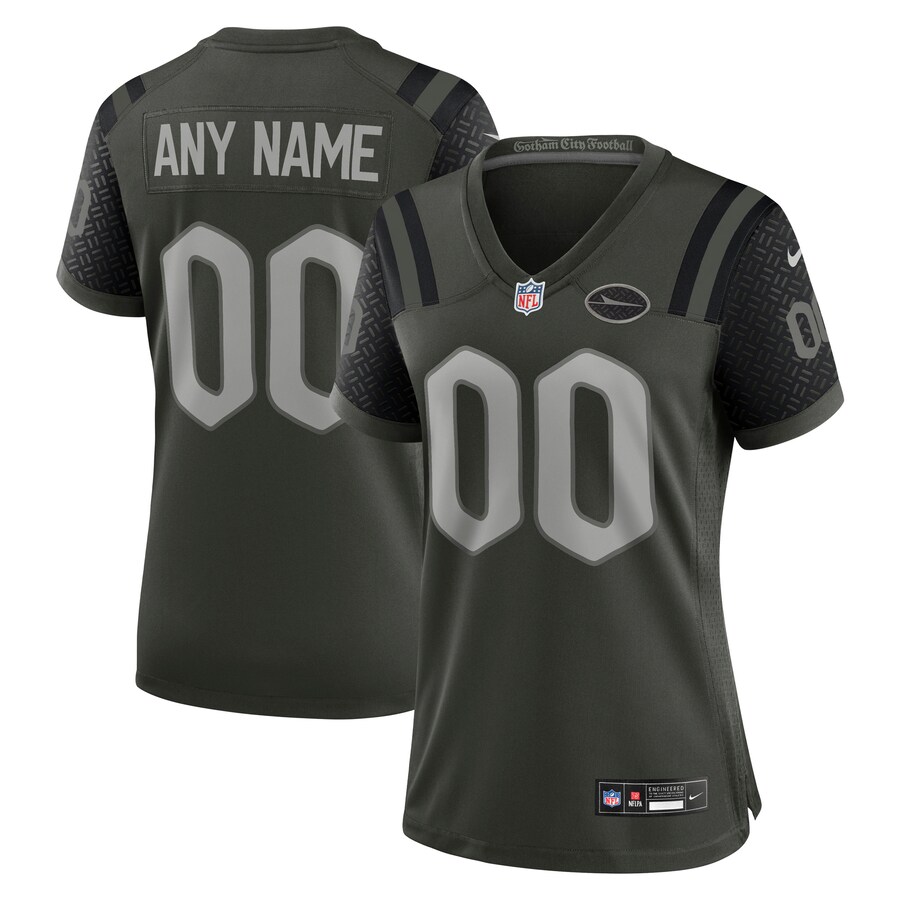 Women's New York Jets Nike Gotham Green 2025 Rivalries Collection Custom Game Jersey - U-jersey