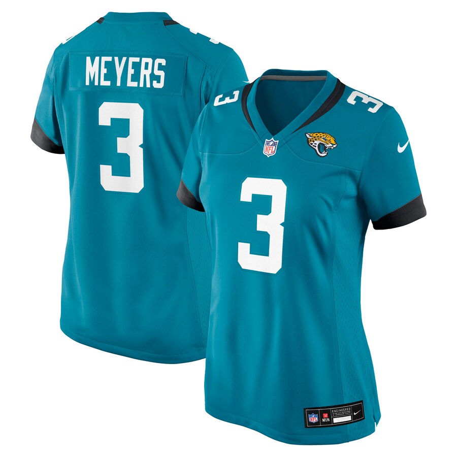 Women's Jacksonville Jaguars Jakobi Meyers Nike Teal Team Game Jersey - U-jersey