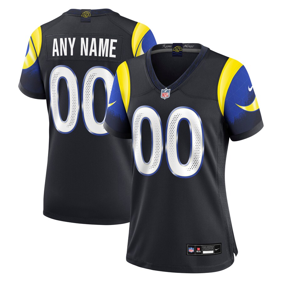Women's Los Angeles Rams Nike Midnight Blue 2025 Rivalries Collection Custom Game Jersey - U-jersey