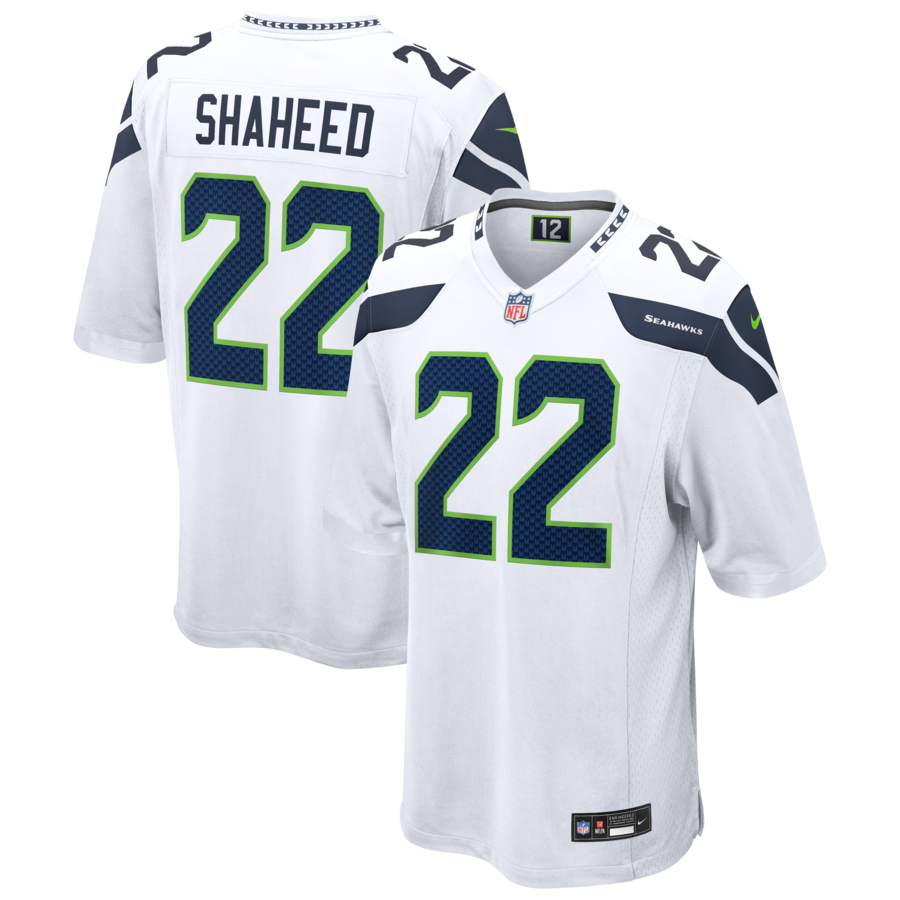 Men's Seattle Seahawks Rashid Shaheed Nike White Game Jersey - U-jersey