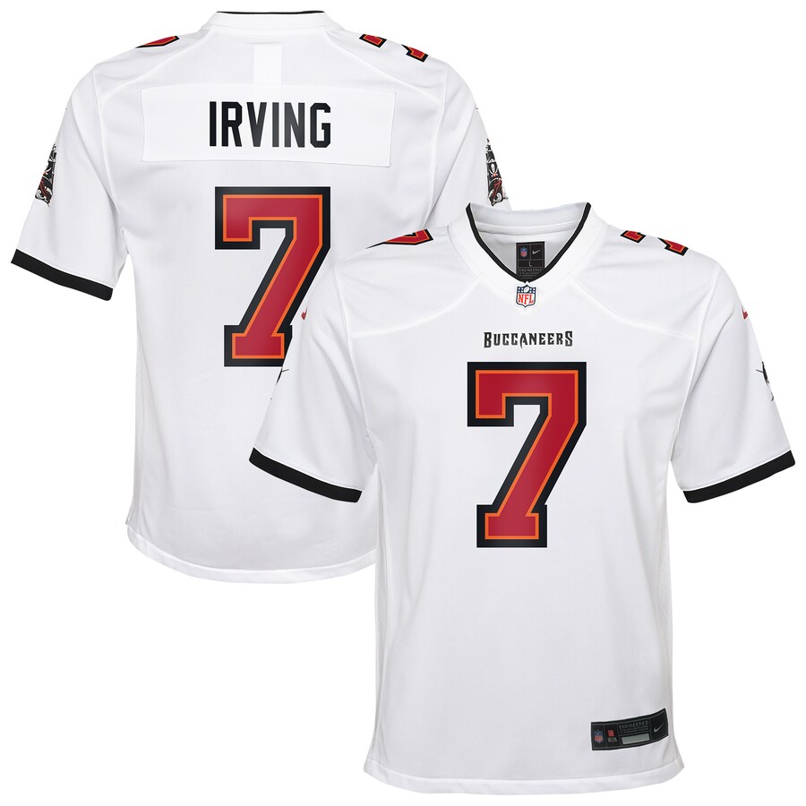 Youth Tampa Bay Buccaneers Bucky Irving Nike White White Game Jersey - U-jersey