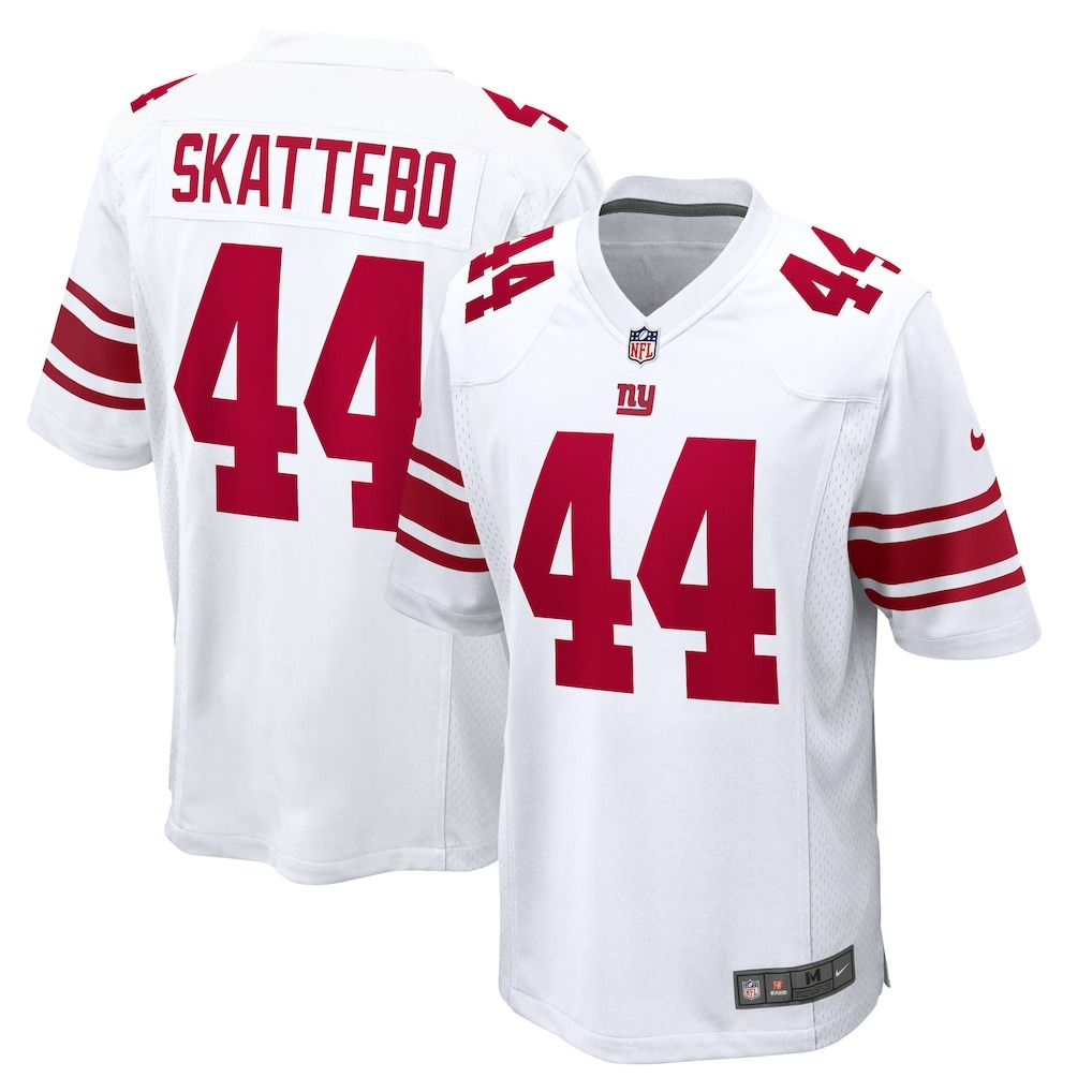 Men's New York Giants Cam Skattebo Nike White Game Jersey - U-jersey