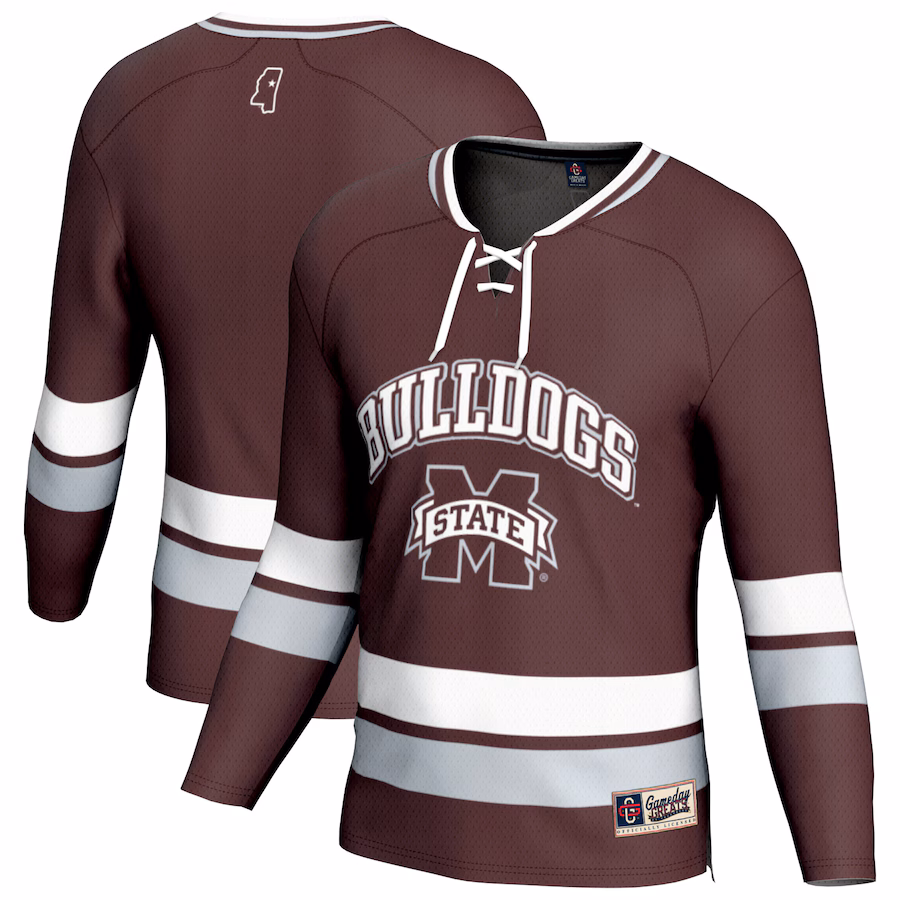Youth GameDay Greats Maroon Mississippi State Bulldogs Spirit Hockey Jersey