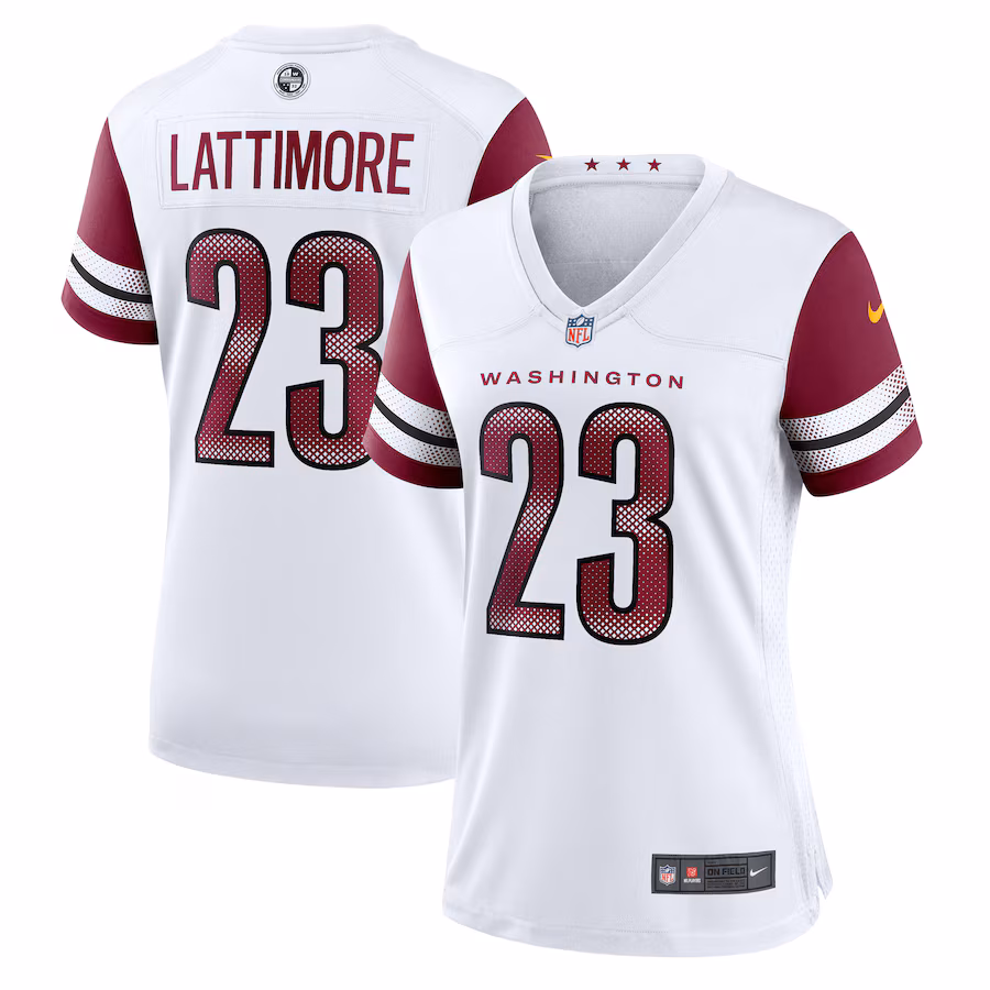 Women's Washington Commanders Marshon Lattimore Nike White Team Game Jersey