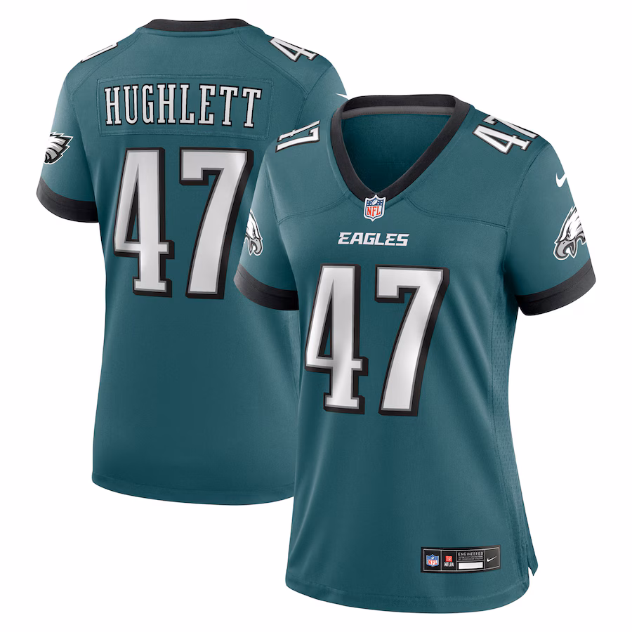 Women's Philadelphia Eagles Charley Hughlett Nike Midnight Green Team Game Jersey