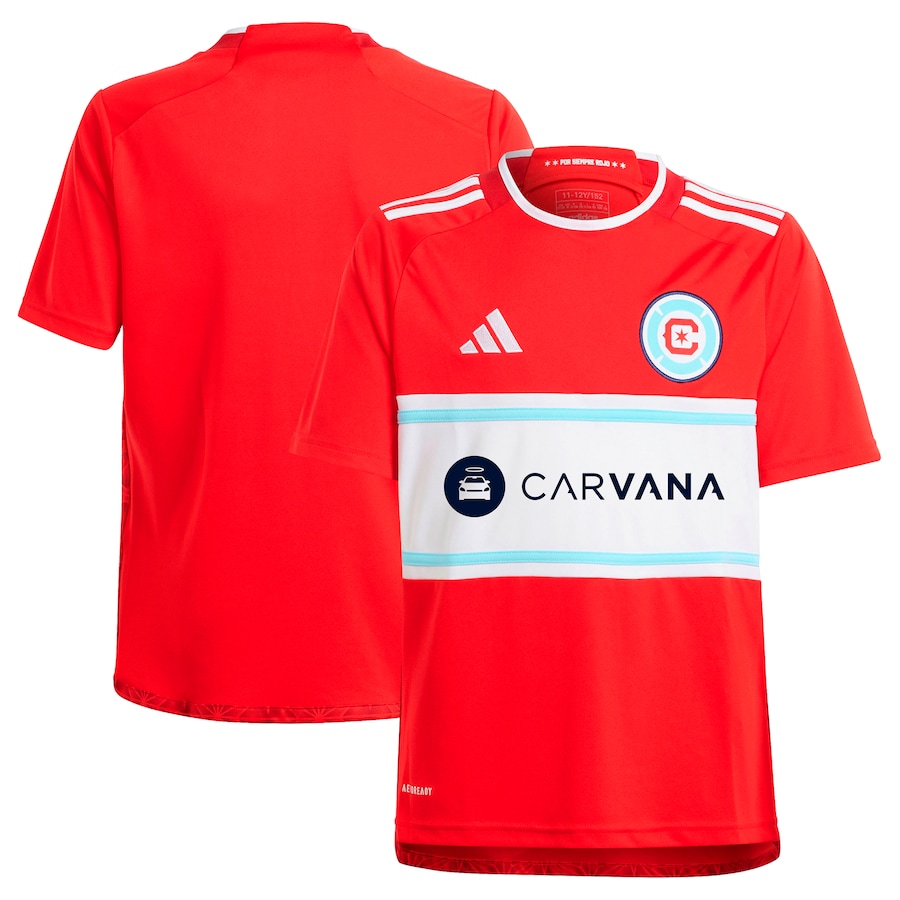 Youth Chicago Fire  adidas Red 2024 Return To Red Replica Jersey