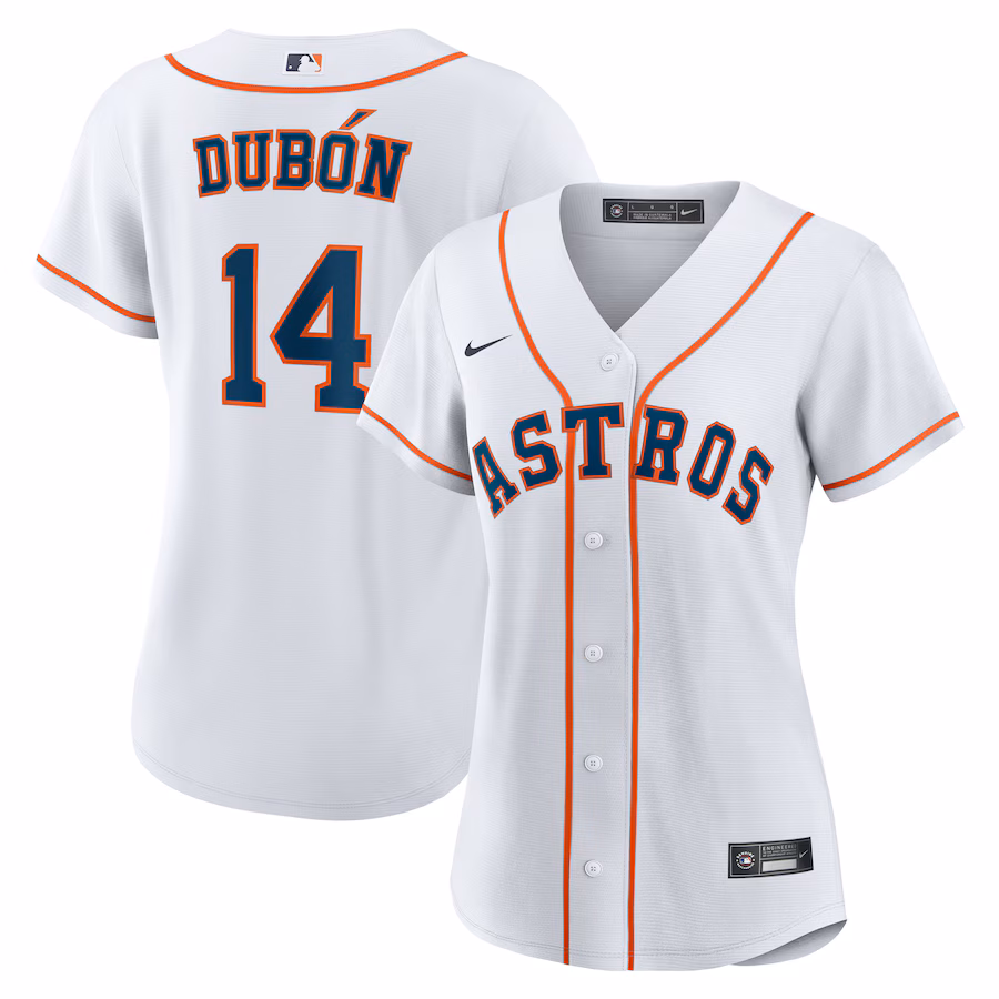 Women's Houston Astros Mauricio Dubón Nike White Home Replica Jersey