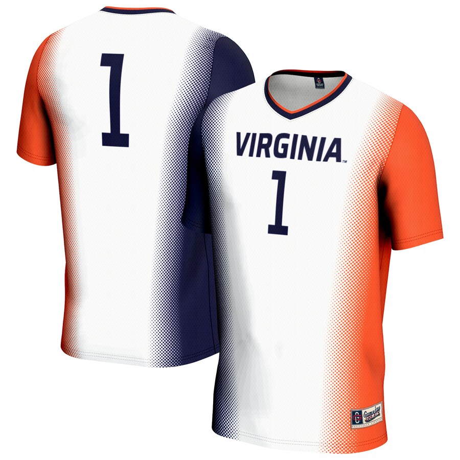 Youth GameDay Greats  White/Navy/Orange Virginia Cavaliers Lightweight Women's Soccer Jersey