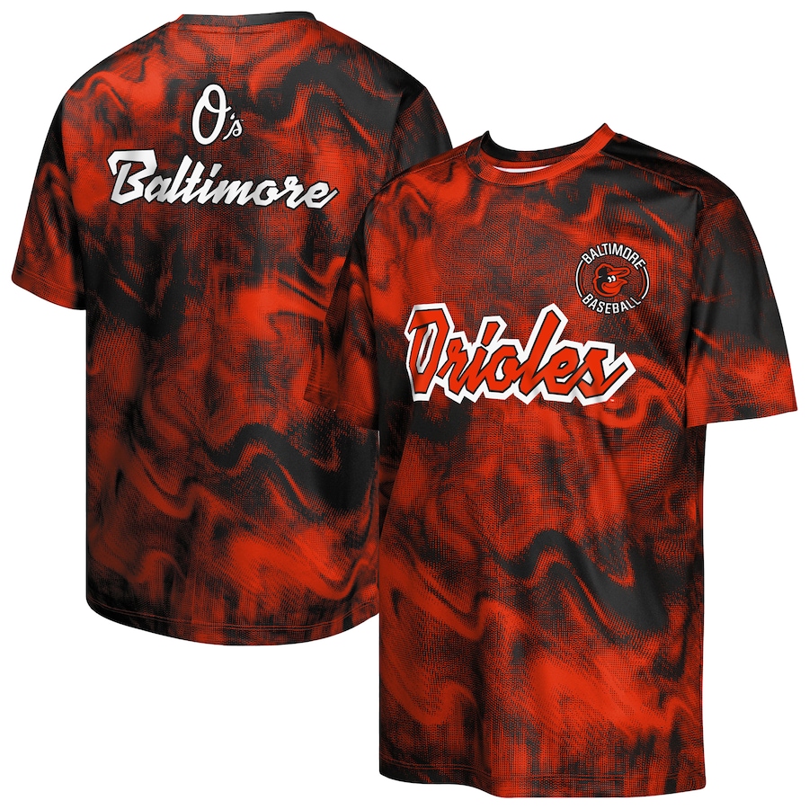 Youth Baltimore Orioles Black/Orange Pinch Hitter T-Shirt