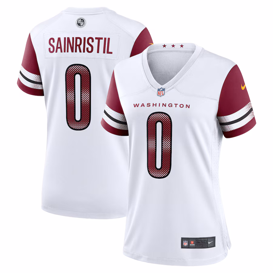 Women's Washington Commanders Mike Sainristil Nike White Game Jersey
