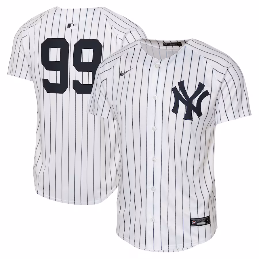 Youth New York Yankees Aaron Judge Nike White Limited Player Jersey