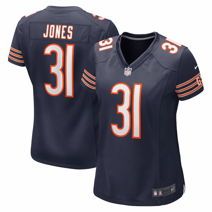 Women's Chicago Bears Jaylon Jones Nike Navy Game Player Jersey