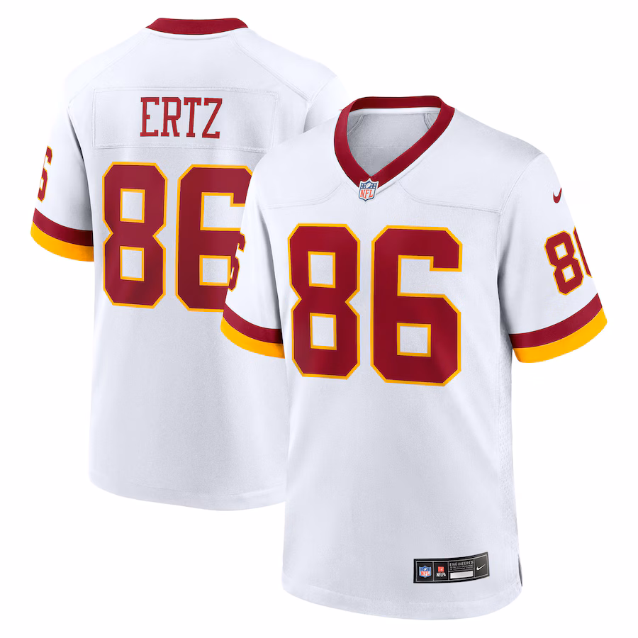 Men's Washington Commanders Zach Ertz Nike White Game Super Bowl Era Jersey