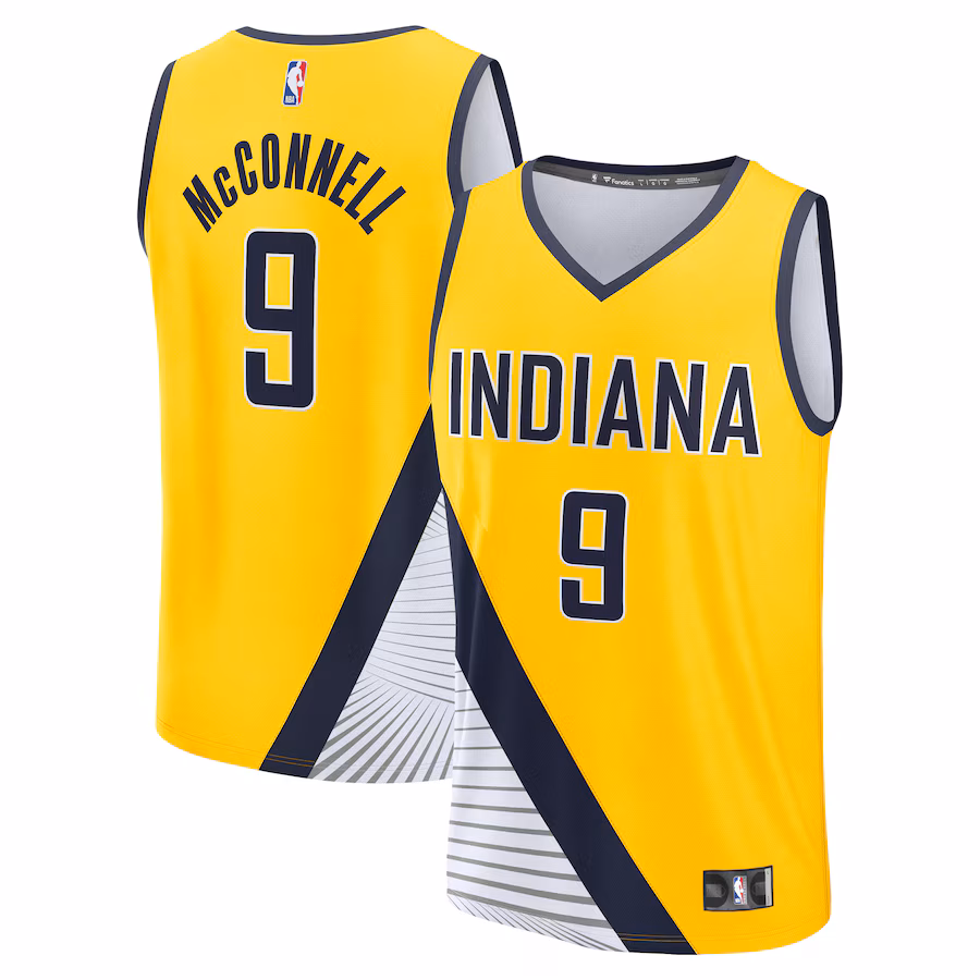Youth Indiana Pacers T.J. McConnell Fanatics Gold Fast Break Player Jersey - Statement Edition