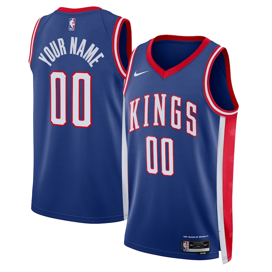 Unisex Sacramento Kings Nike Blue 2024/25 Custom Swingman Jersey - City Edition