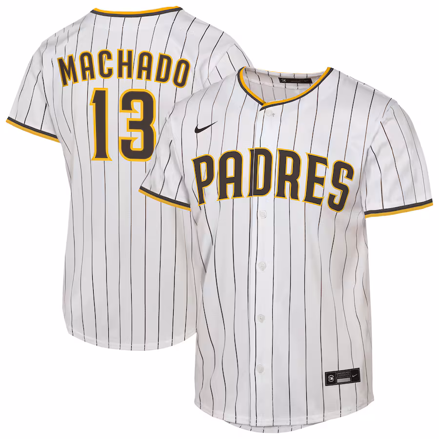Youth San Diego Padres Manny Machado Nike White Home Replica Player Jersey