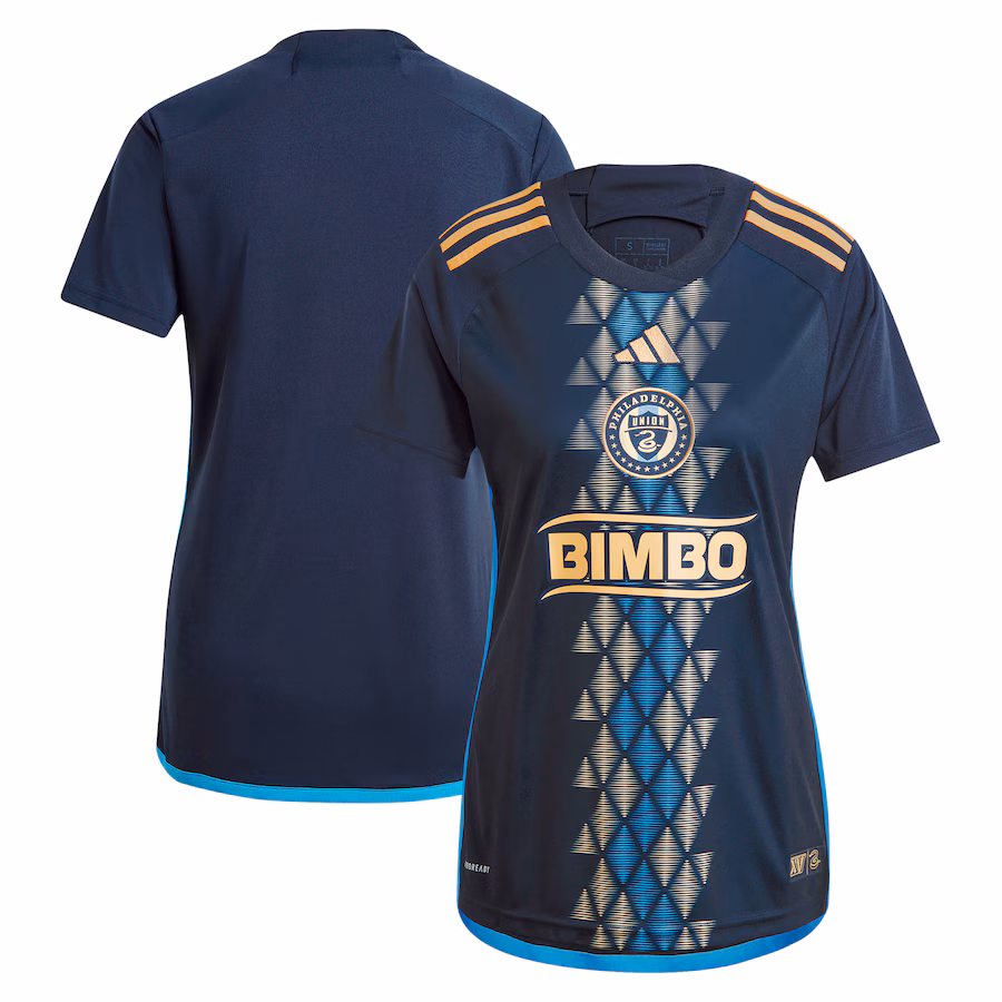 Women's Philadelphia Union  adidas Navy 2024 The XV Kit Replica Jersey
