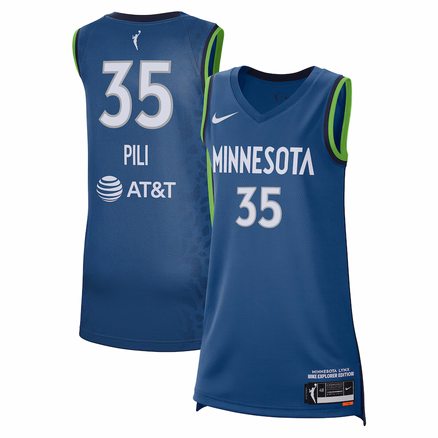 Unisex Minnesota Lynx Alissa Pili Nike Blue 2024 WNBA Draft Explorer Edition Victory Player Jersey