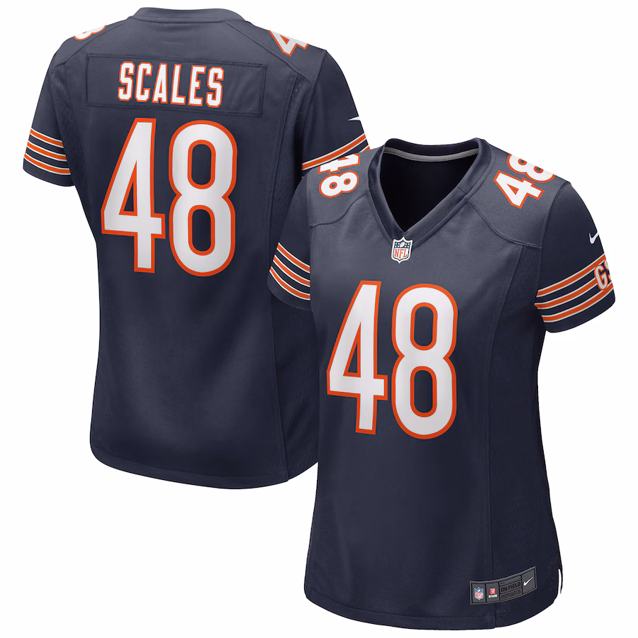Women's Chicago Bears Patrick Scales Nike Navy Game Jersey