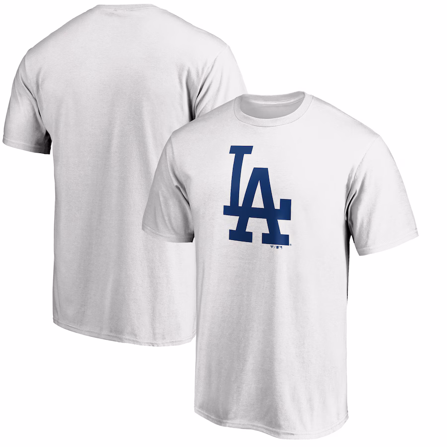 Men's Los Angeles Dodgers White Heart & Soul T-Shirt
