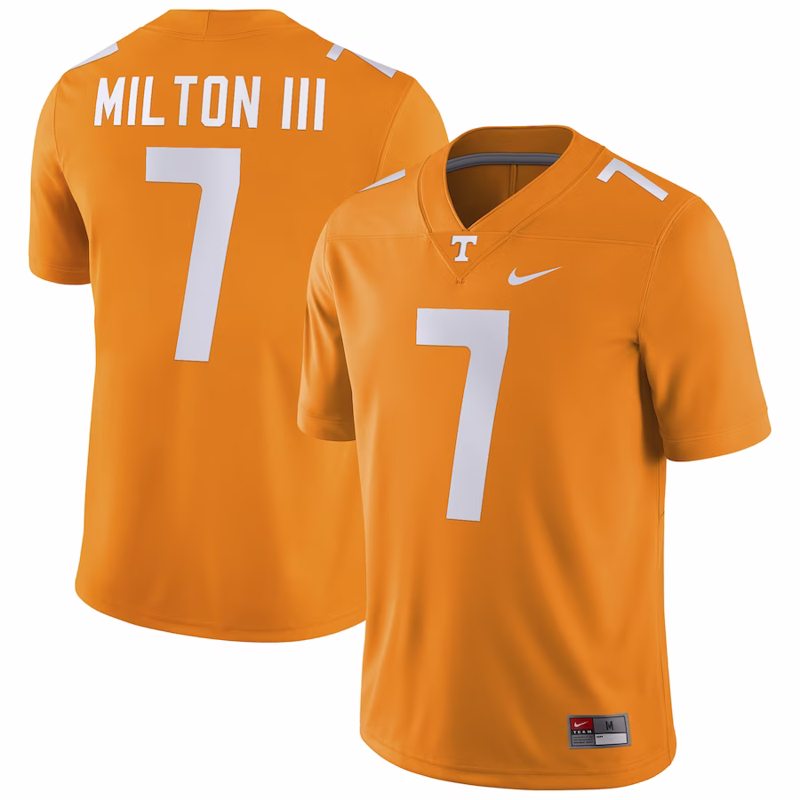 Joe Milton III Tennessee Volunteers Nike Player Game Jersey - Tennessee Orange