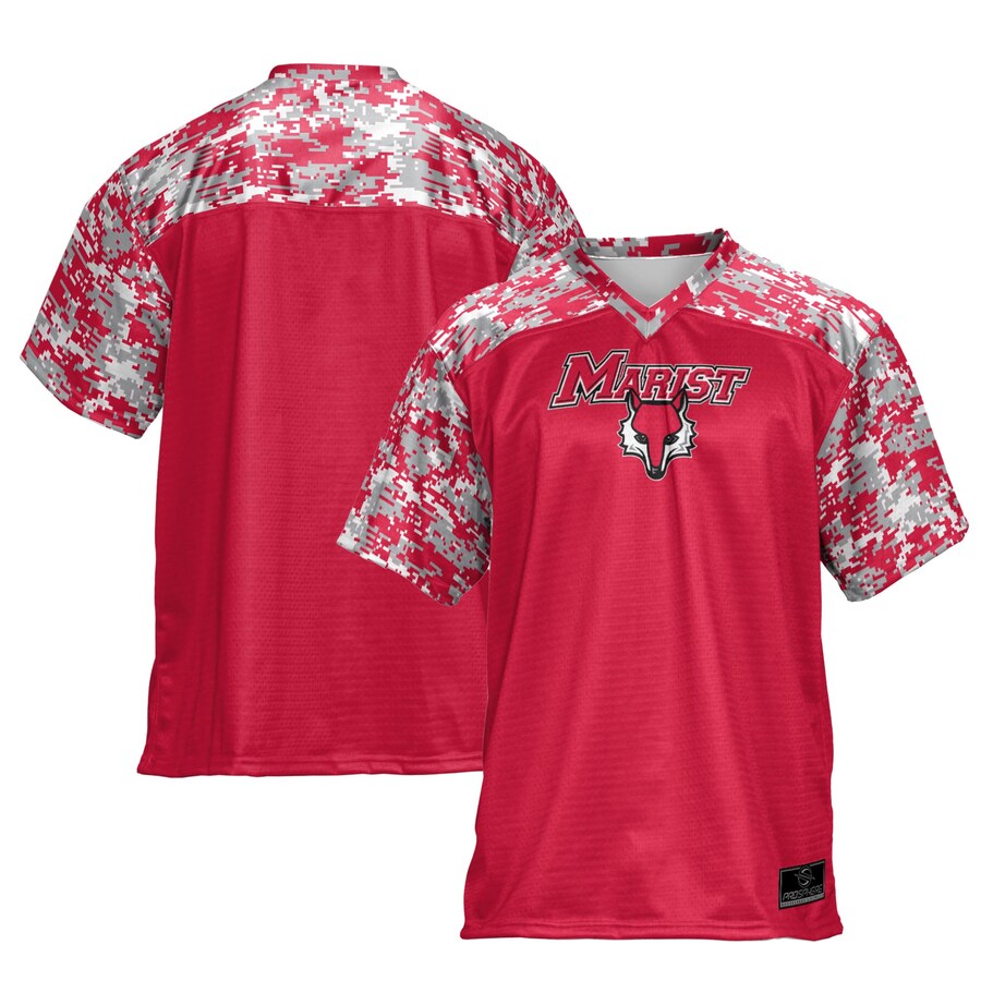 Marist Red Foxes ProSphere  Camo Football Jersey - Red