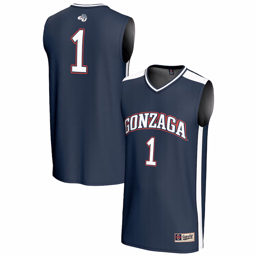 Unisex GameDay Greats #1 Navy Gonzaga Bulldogs Lightweight Basketball Fashion Jersey