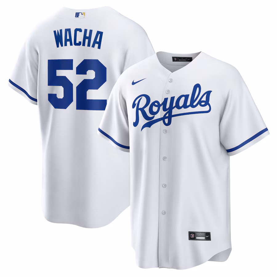 Men's Kansas City Royals Michael Wacha Nike White Home Replica Jersey