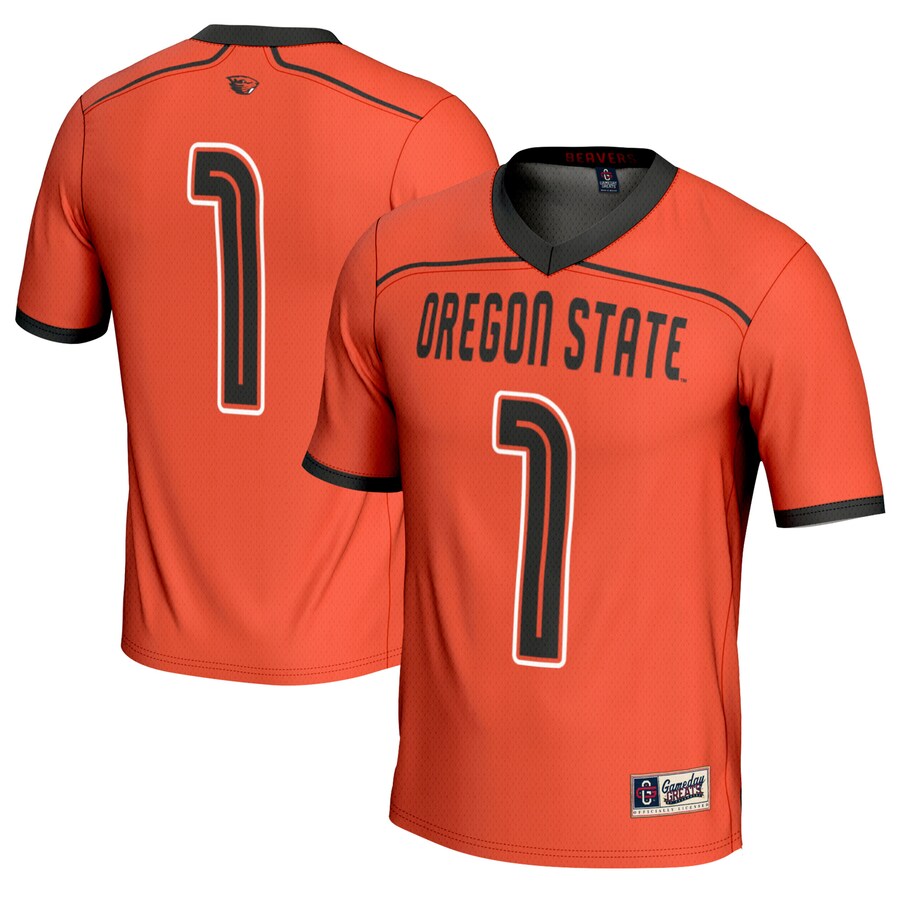#1 Oregon State Beavers GameDay Greats Unisex Men's Lacrosse Fashion Jersey - Orange