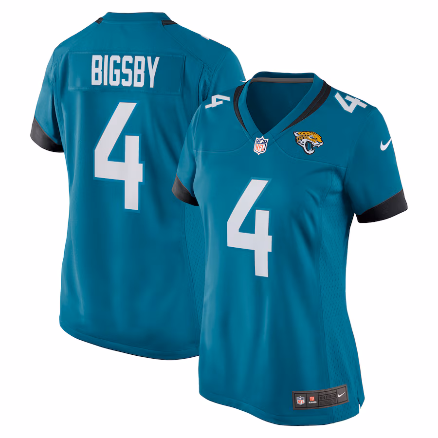 Women's Jacksonville Jaguars Tank Bigsby Nike Teal Game Jersey