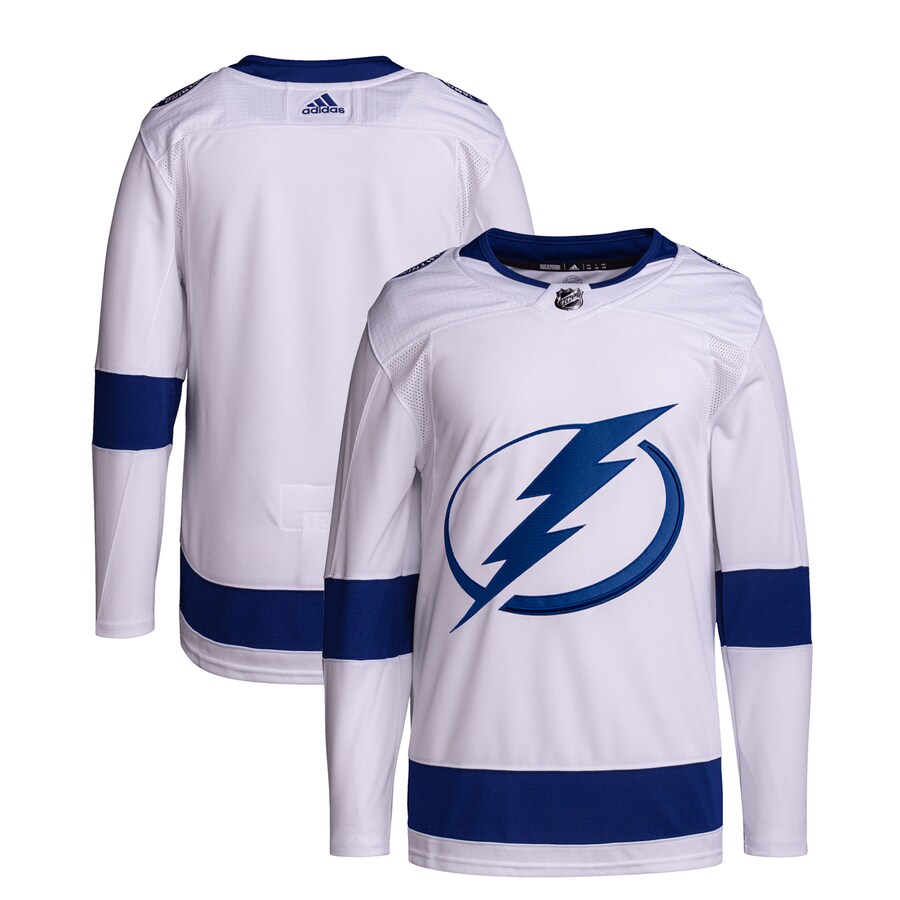 Men's Tampa Bay Lightning  adidas White Away Primegreen Authentic Pro Jersey