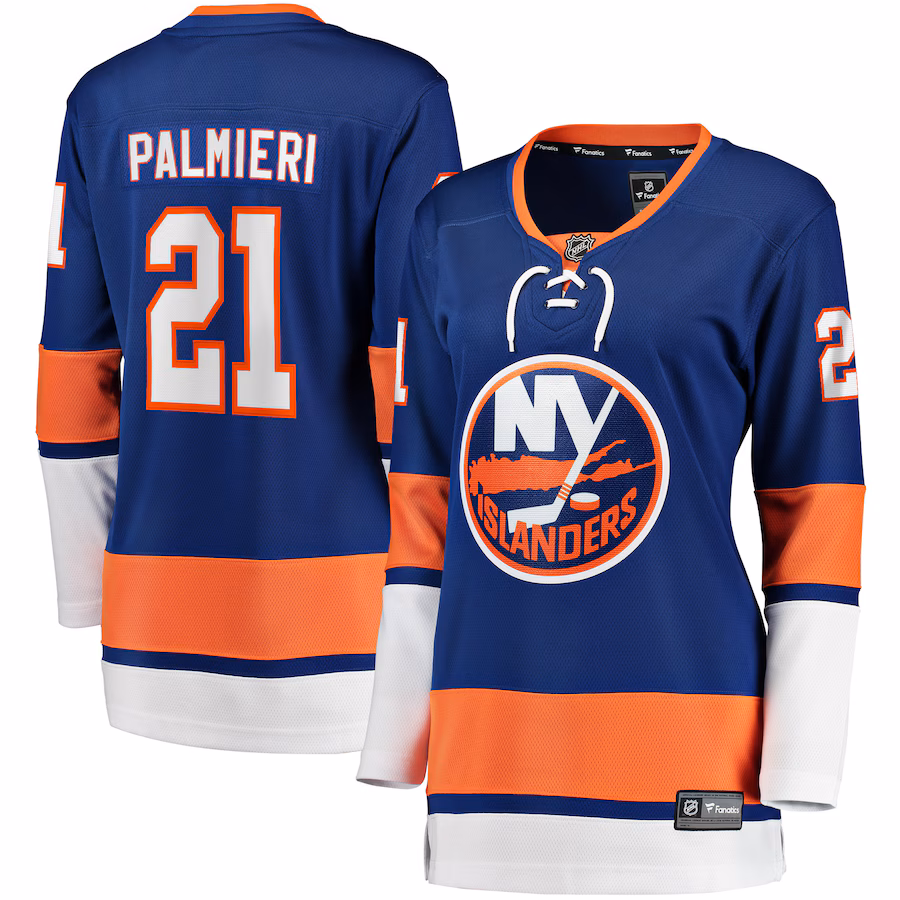 Women's New York Islanders Kyle Palmieri Fanatics Royal Home Breakaway Replica Jersey