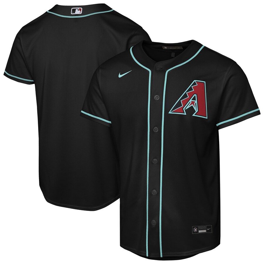Youth Arizona Diamondbacks Nike Black Alternate Replica Jersey